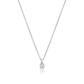 NDQ150W – Diamant-Vierkrallen-Halskette aus 18-karätigem Weißgold