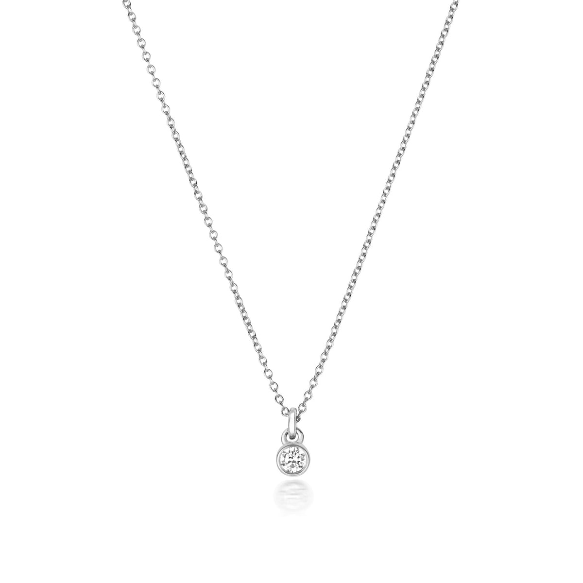 Collier rubis en or blanc 18 carats serti de diamants