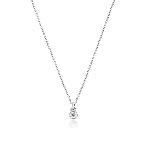 Collier rubis en or blanc 18 carats serti de diamants