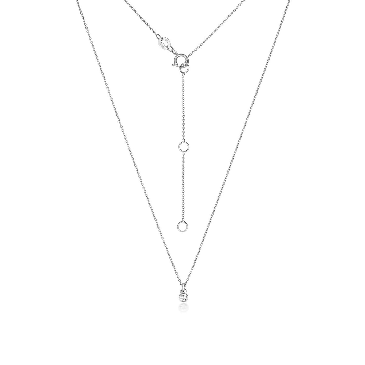 Collier rubis en or blanc 18 carats serti de diamants
