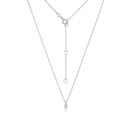 Collier rubis en or blanc 18 carats serti de diamants