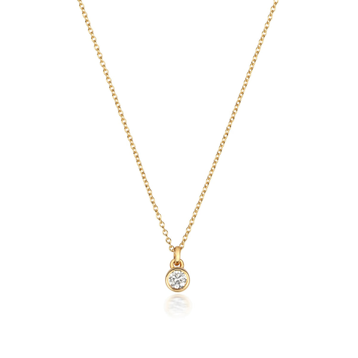 Collier rubis en or jaune 18 carats serti de diamants