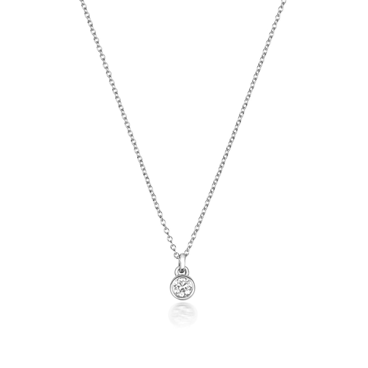 Collier rubis en or blanc 18 carats serti de diamants