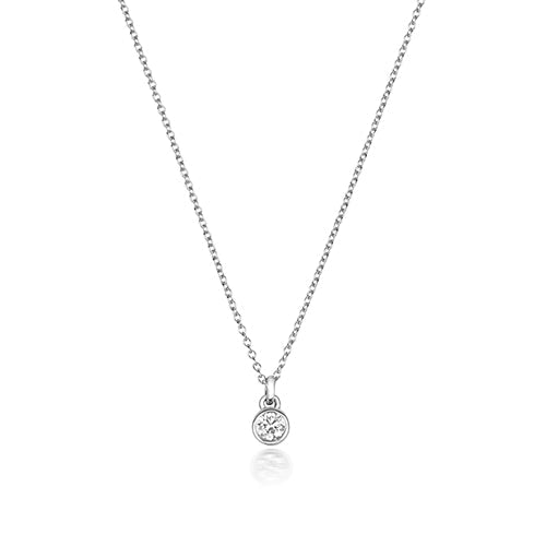 Collier rubis en or blanc 18 carats serti de diamants