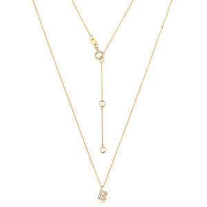 Cervin Blanc DIAMOND INITIAL NECKLACE IN 18CT GOLD