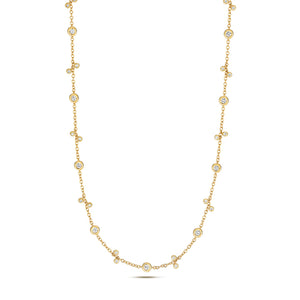 YELLOW GOLD DIAMOND By The Yard NECKLACE IN 18CT GOLD
