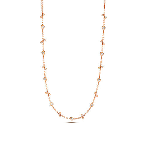 Collier DIAMOND Bubble By The Yard en or rose 18 carats