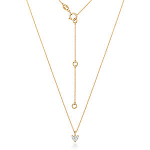 HERZFÖRMIGE DIAMANTKETTE AUS 18-KARÄTIGEM GOLD