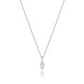 DIAMOND MARQUISE CUT NECKLACE IN 18CT WHITE GOLD