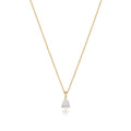 DIAMOND PEAR SHAPE NECKLACE IN 18CT GOLD