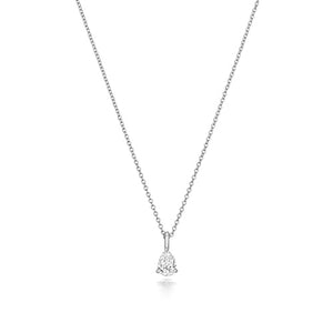 DIAMOND PEAR SHAPE NECKLACE IN 18CT WHITE GOLD