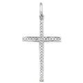 PDQ137W – Diamantkreuz aus 18-karätigem Weißgold
