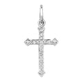 PDQ138W - DIAMOND CROSS IN 18CT WHITE GOLD