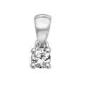 PDQ140W - DIAMOND 4 CLAW PENDANT IN 18CT WHITE GOLD