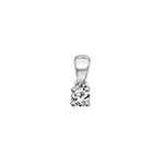 PDQ140W - DIAMOND 4 CLAW PENDANT IN 18CT WHITE GOLD