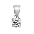PDQ141W - DIAMOND 4 CLAW PENDANT IN 18CT WHITE GOLD