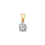 PDQ142 - DIAMOND 4 CLAW PENDANT IN 18CT GOLD