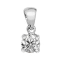  PDQ142W - PENDENTE CON 4 GRIGLIE DI DIAMANTI IN ORO BIANCO 18KT