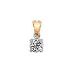 PDQ143 - DIAMOND 4 CLAW PENDANT IN 18CT GOLD