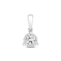  PDQ150W - PENDENTE A 3 GRIGLIE CON DIAMANTI BRILLANTI IN ORO BIANCO 18KT
