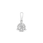  PDQ151W - PENDENTE A 3 GRIGLIE CON DIAMANTI BRILLANTI IN ORO BIANCO 18KT