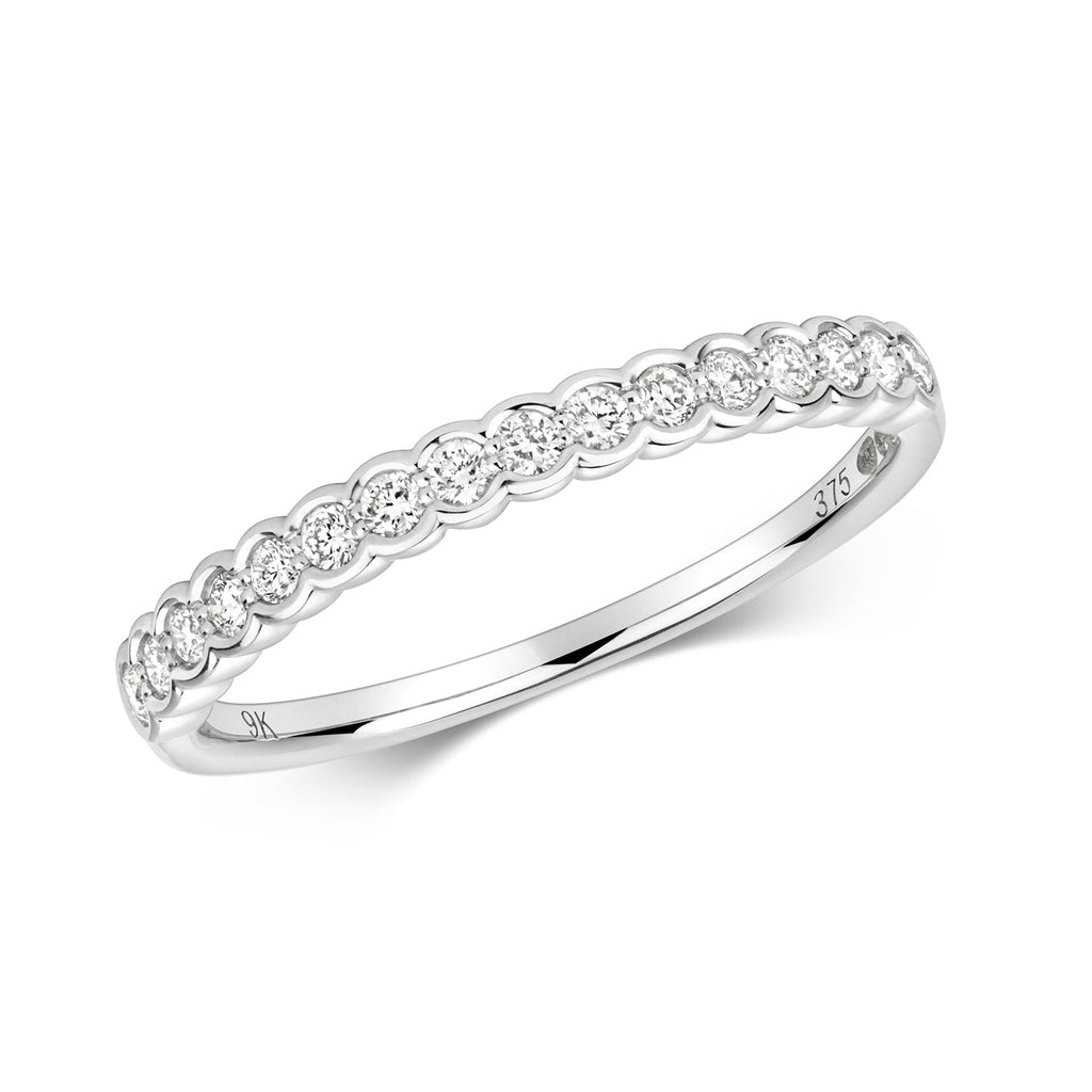  ANELLO CON DIAMANTI IN ORO BIANCO 18KT