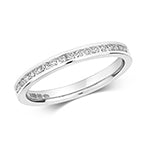DIAMOND CHANNEL SET HALF ETERNITY RING IN 18CT WHITE GOLD