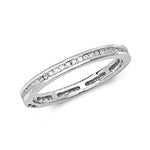 Diamond channel set full eternity ring