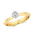 DIAMOND 4 CLAW SET SOLITAIRE RING IN 18CT GOLD