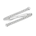 Diamant-Spiralring aus 18-karätigem Weißgold