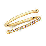 Diamant-Spiralring aus 18-karätigem Gold
