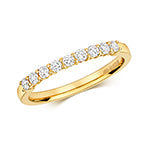 DIAMOND CLAW SET ETERNITY RING IN 18CT GOLD