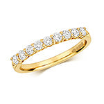 DIAMOND CLAW SET ETERNITY RING IN 18CT GOLD