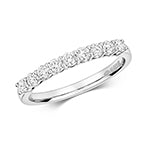 DIAMOND CLAW SET ETERNITY RING IN 18CT WHITE GOLD
