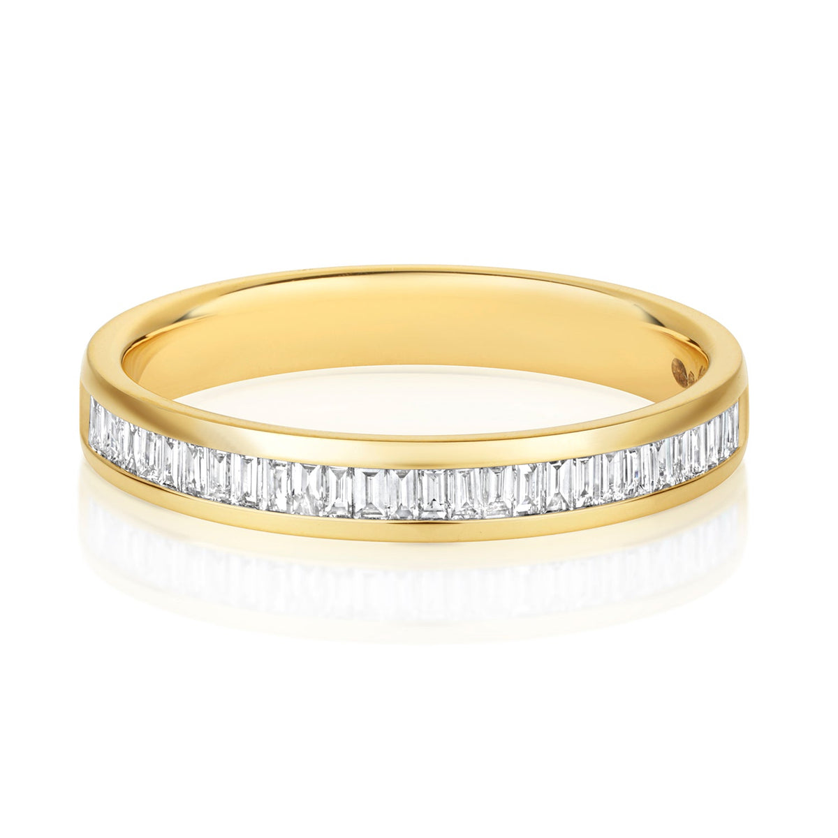 DIAMOND ETERNITY BAGUETTE CHANNEL SET RING IN 18CT GOLD