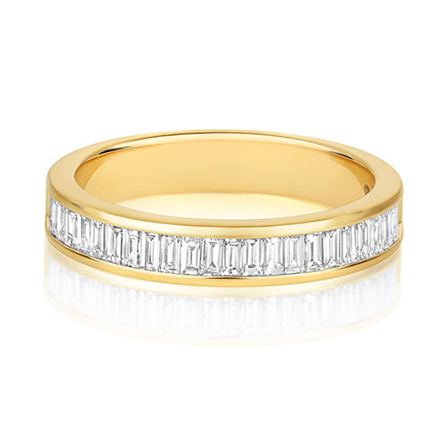 DIAMOND ETERNITY BAGUETTE CHANNEL SET RING IN 18CT GOLD