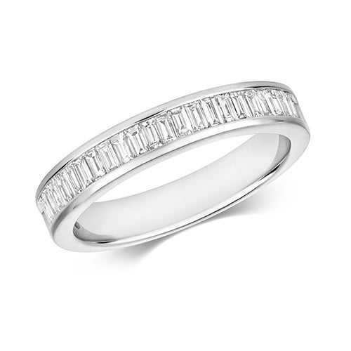 DIAMOND ETERNITY BAGUETTE CHANNEL SET RING IN 18CT WHITE GOLD