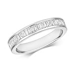 DIAMOND ETERNITY BAGUETTE CHANNEL SET RING IN 18CT WHITE GOLD