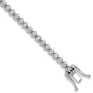 18ct White Gold 1.00ct Diamond Tennis Bracelet