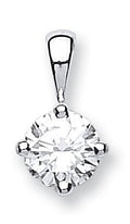 18ct White Gold 0.70ct Claw Set Diamond Solitaire Pendant