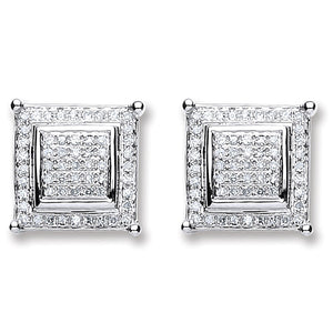 18ct White Gold 0.25ct Diamond Stud Earrings