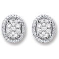 Ohrstecker aus 18-karätigem Weißgold mit 0,25 ct Diamanten