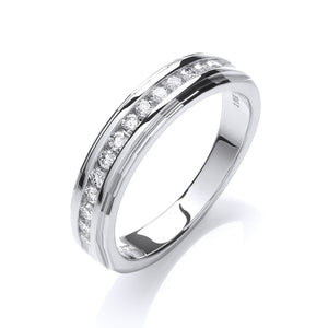 18ct White Gold 0.25ctw Diamond Eternity Ring