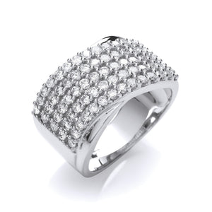 18ct White Gold  1.00ctw Diamond Half Eternity Ring