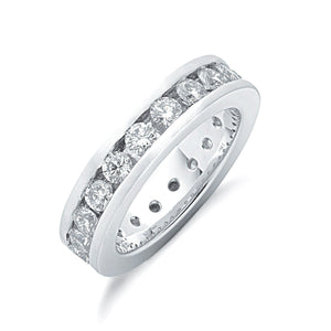 18ct White Gold 2.00ct Full Diamond Eternity Ring