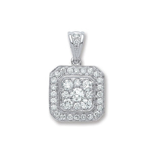 18ct White Gold 0.50ct G/Vs Diamond Pendant