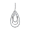 18ct White Gold 0.50ct Diamond Drop Pendant