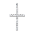 18ct White Gold 1.60ct Diamond Cross Pendant