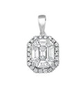 18ct White Gold 1.00ct Diamond Drop Pendant
