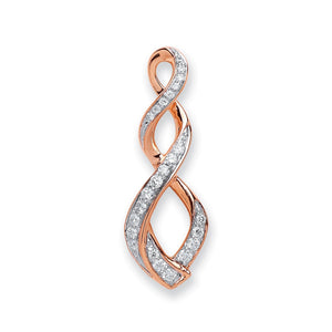 18ct Rose Gold 0.35ct Diamond Pendant